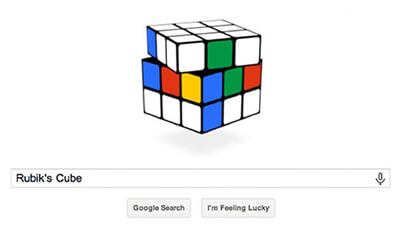 Google Rubik's Cube Doodle