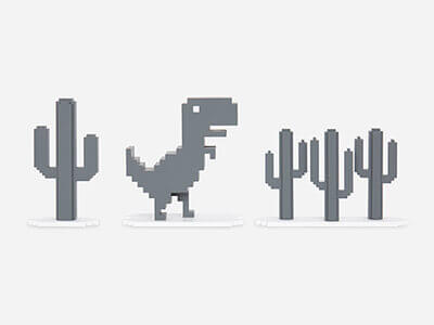 Google Chrome Dinosaur Game Easter Egg 