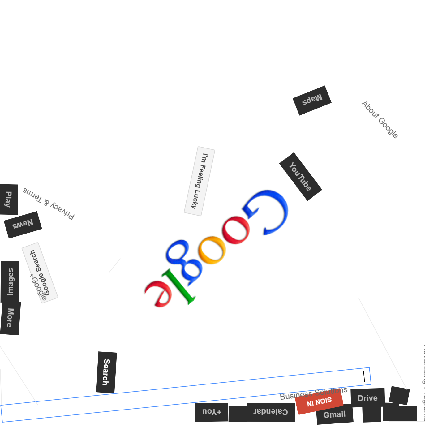 Google Gravity - elgooG